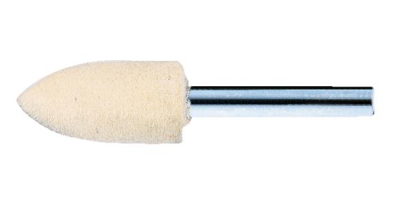Filcowy trzpień polerski PFERD, stożek ostry 10x18 mm, średnica trzpienia 6 mm