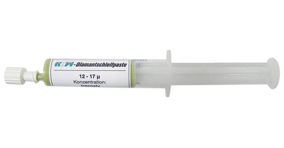 Diamond polishing paste colour green content 20 ml grit 12-17 µ
