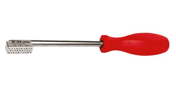 Diamond multi-grain hand dressing tool, side, for cup wheels
