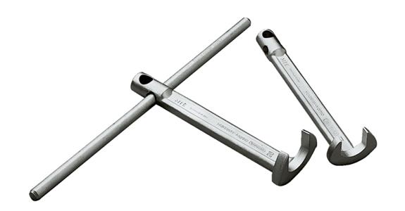Claw spanner angled V31CrV3 steel AF 32 mm