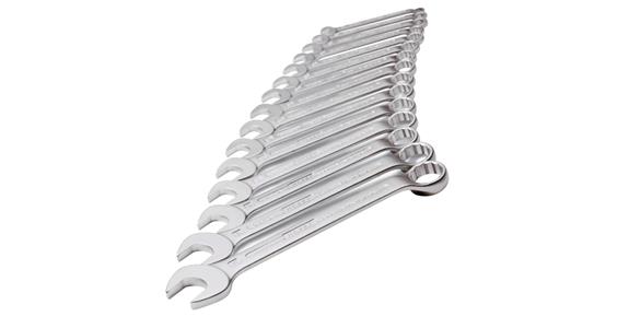 Zestaw kluczy płasko-oczkowych HAZET, 17 szt., 7-27 mm, DIN 3113 B