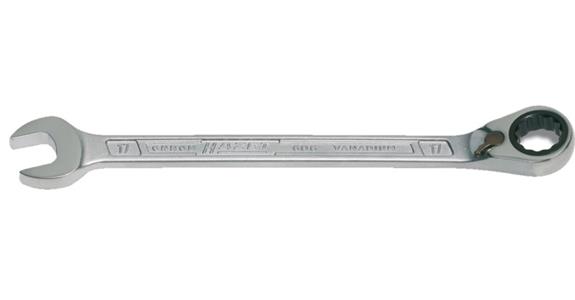 Combination wrench with ring ratchet AF 30 mm reversible box-end wrench