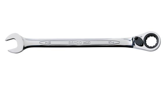 Bi-hexagon combination wrench with ring ratchet reversible 1/2 inch