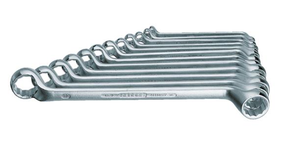 Zestaw kluczy oczkowych dwustronnych GEDORE, 12 szt., 6x7–30x32 mm DIN 838