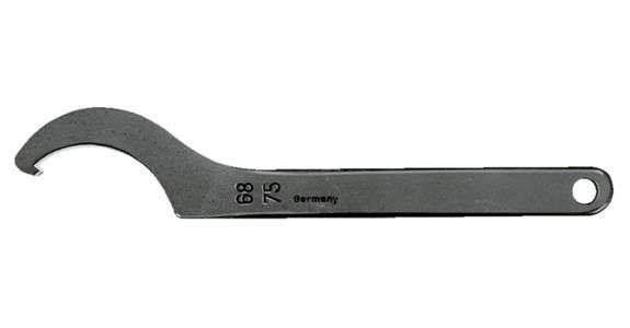 Hook wrench DIN 1810 A with lug special steel for nuts dia. 120-130 mm