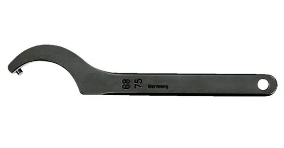 Hook wrench DIN 1810 B with pin special steel for nuts dia. 95-100 mm