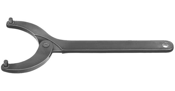 Articulated face wrench with pin dia. 8 mm pin width 80-125 mm