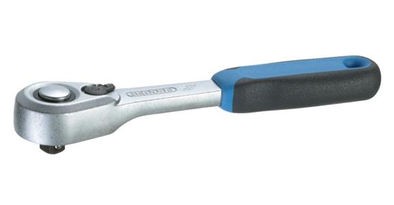 Grzechotka GEDORE 1/4' DIN 3122 127 mm z dźwignią cofania i uchwytem dwuelement.