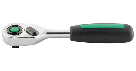 Grzechotka STAHLWILLE QuickRelease 117 mm 1/4', 80 ząbków, z uchw. 2-elementowym