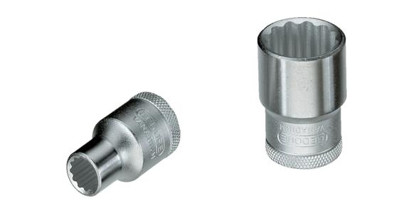 3/8 Zoll 12kant Steckschlüssel-Einsatz DIN 3124 31CrV3 SW 6 mm
