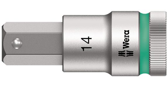 1/2 inch hexagon screwdriver bit Zyklop short with holding function AF 17x60 mm