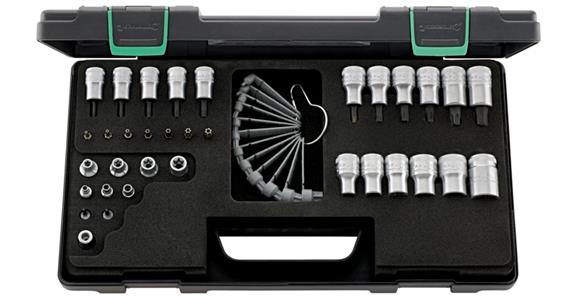 1/4+3/8+1/2 inch TX® socket set 35 pieces T8-T60 E4-E24 in box