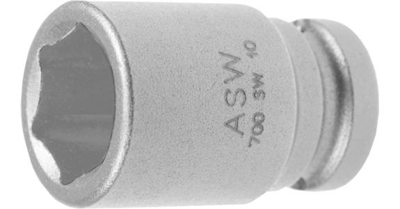 Końcówka klucza nasadowego ASW, 10 mm, trzpień 1/4