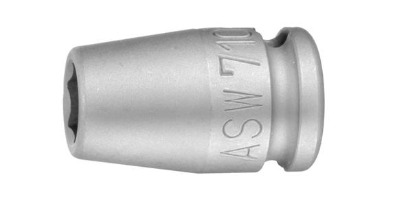 Końcówka klucza nasadowego ASW, 17 mm, trzpień 3/8