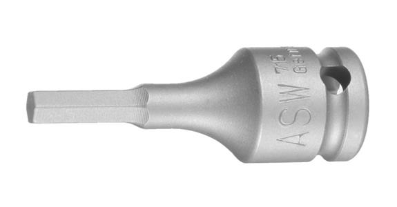 Końcówka klucza nasadowego ASW, 6 mm, gniazdo sześ., trzpień 3/8
