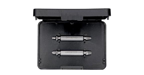 Screw and bolt extractor set, 2 pieces for damaged screws size 3-10 mm