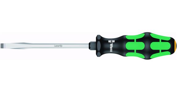 Workshop slotted screwdriver laser tip hex shoulder Kraftform handle 7.0x1.2 mm