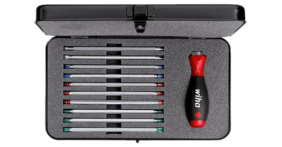Combination blade set System6 11 pcs telescopic handle slotted/PH/PZ/TX/hex/hex