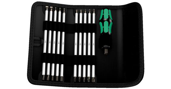 Vario screwdriver set 11 pieces in folding bag slotted/hexagon/PH/PZ/TX®