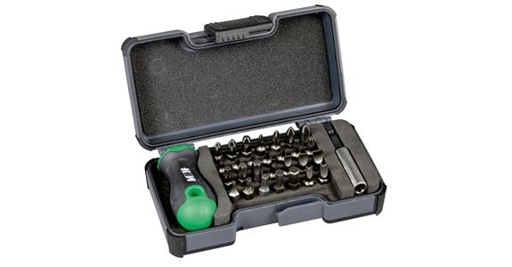 Bit box 30 pieces incl. bit magnetic holder in StrongBox