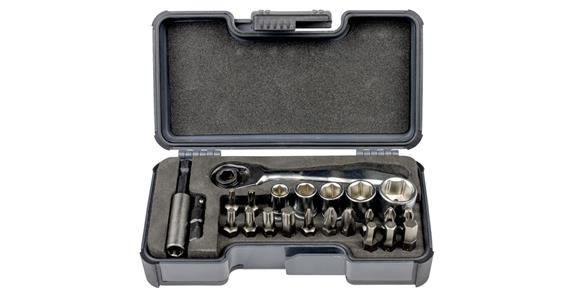 Bit box 23 pieces incl. bit magnetic holder in StrongBox