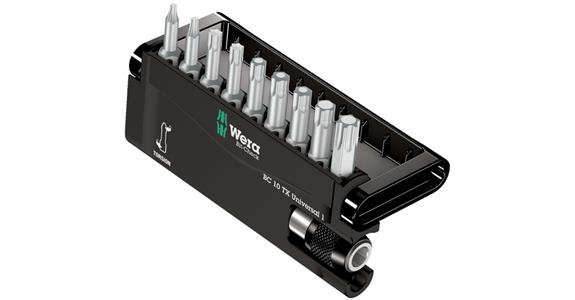 1/4 inch bit assortment Torsion tough 10 pieces universal holder TX® T 8-40