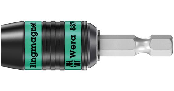 Uchwyt WERA Rapidaptor, 1/4'x75 mm, z magnesem pierścieniowym i uchw. szybkowym.