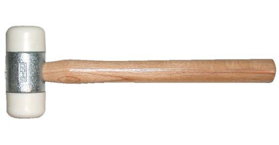 Nylon hammer head diameter 50 mm length 340 mm weight 800 g polished ash handle