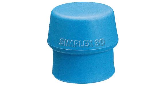 Impact insert for Simplex soft-face hammer TPE soft blue diameter 60 mm