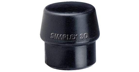 Wkładka HALDER SIMPLEX, guma kompozytowa, czarna, średnica 50 mm
