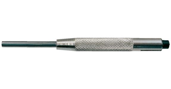 Pin punch with guide sleeve CV steel, tip dia. 3.4 mm overall length 95 mm
