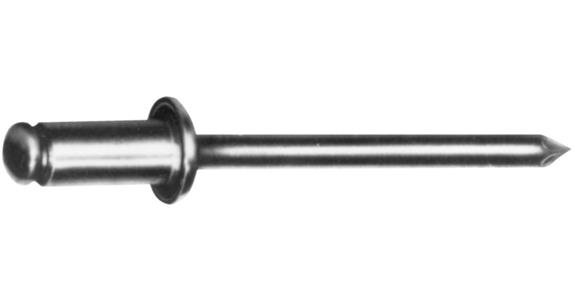 Alu-Nirosta-Blindniete 500 St. Flachrundkopf Ø 4x8 mm