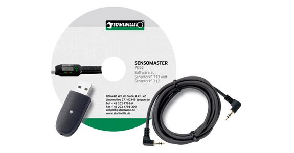 USB adapter jack plug cable and software for torque wrench cat. no. 55839