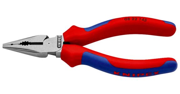 Szczypce uniw. zwęż. KNIPEX 145 mm, poler. główka, z uchw. dwuskładn.