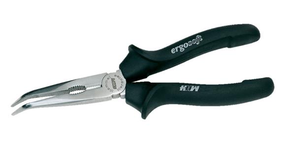 Radio pliers bent 200 mm steel C45 ergosoft handles