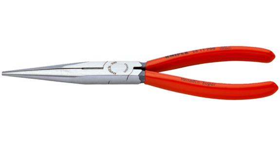 Szczypce półokr. KNIPEX 200 mm, proste, poler. główka, z uchw. z tworz. sztucz.