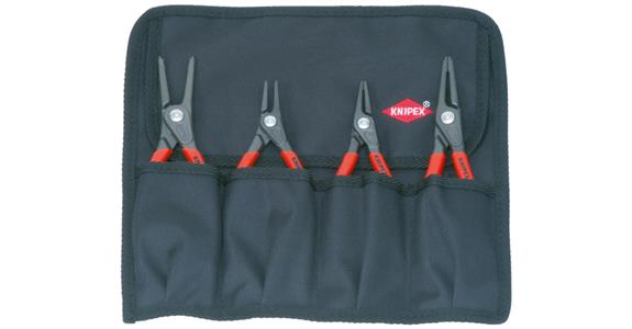 Zes. prec. szcz. do pier. zab. KNIPEX, 4 szt., w tor. narz. z kółk., J1/J2/A1/A2
