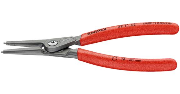 Szczypce do pierścieni zabezp. KNIPEX A0 140 mm, wkł. koń. do zew. pierścieni
