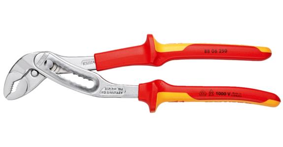 Szcz. do pompy wodnej KNIPEX VDE Alligator  250 mm, chrom. główka, uchw. dwuskł.