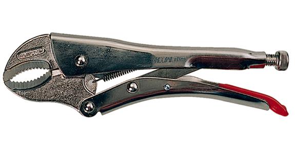 Locking pliers CV steel 250 mm jaws oval AF up to 50 mm