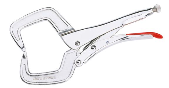 Locking welding pliers 280 mm for bulky workpieces, AF up to 65 mm