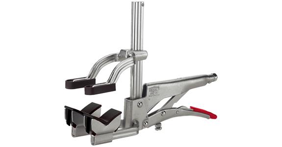 Szczypce zaciskowe BESEY, szerokość mocowania 110 mm do elementów okrągłych