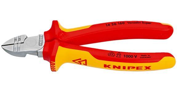 Szczypce do zdejmowania izolacji KNIPEX VDE 160 mm, z uchwytem dwuskładnikowym