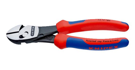 Wzmocnione szczypce boczne KNIPEX TwinForce z podw. przeg., 180 mm, poler. gł.