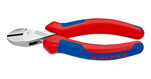 Szczypce do cięcia boczne KNIPEX X-Cut 160 mm, chrom. główka, z uchw. dwuskład.