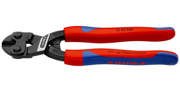 Komp. szczypce przeg. do prętów KNIPEX CoBolt, 200 mm, uchw. 2-częściowy