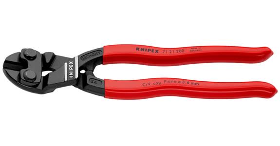 Komp. szczypce przeg. do prętów KNIPEX CoBolt, 200 mm, kątowa główka 20 stopni