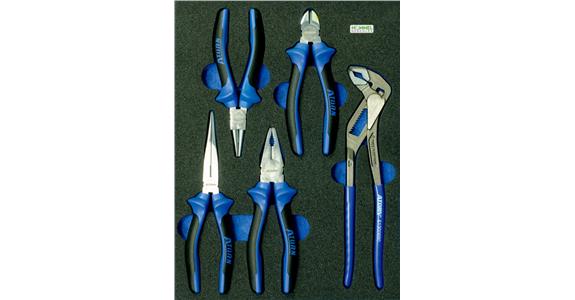 Pliers set 5 pcs OPT-I-STORE insert 260x345x30 mm