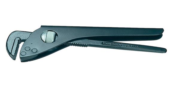 Adjustable pipe wrench, DIN 5246 reinforced jaws for SW up to 40 mm
