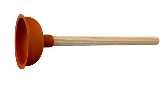 Rubber drain cleaner, plunger with pole dia. 130 mm